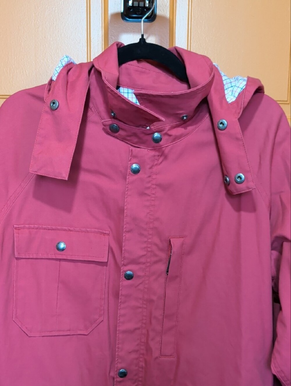Brooks Brothers Women's (Unisex) Red Utility Hooded Cotton Jacket - Picture 10 of 16